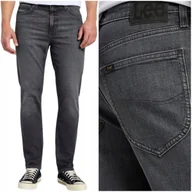 Spodnie męskie - Lee AUSTIN REGULAR TAPERED Smoke klasyczne szare spodnie jeansowe W33 L32 - miniaturka - grafika 1