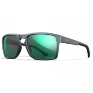Odzież taktyczna i umundurowanie - Okulary taktyczne Wiley X FOUNDER Captivate Polarized Green Mirror Matte Graphite Frame - miniaturka - grafika 1