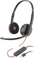 Słuchawki - Plantronics Blackwire 3220 duo, headset black - miniaturka - grafika 1