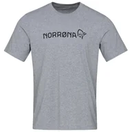 Koszulki sportowe męskie - Koszulka męska Norrona /29 Cotton Norrøna Viking T-shirt Rozmiar: M / Kolor: szary - miniaturka - grafika 1