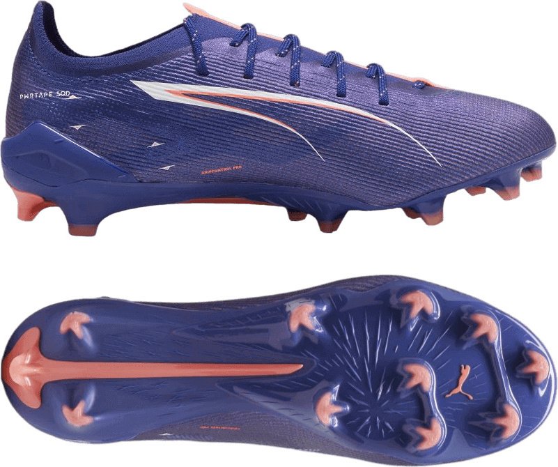 Puma Ultra 5 Ultimate FG buty piłkarskie unisex lapis lazuli white sunset glow Gr 42,5