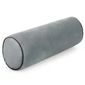 Poduszki dekoracyjne - Poduszka dekoracyjna Gaja 45 x 15 cm wałek srebrny - miniaturka - grafika 1