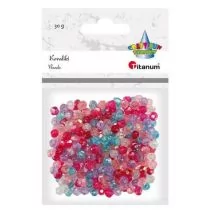 Titanum Koraliki plastikowe fasetowane mix 30g - Pozostałe akcesoria dla plastyków - miniaturka - grafika 1