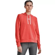 Bluzy sportowe damskie - Bluza damska Under Armour Rival Terry Hoodie - miniaturka - grafika 1