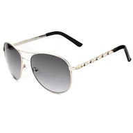 Okulary przeciwsłoneczne - Guess Okulary przeciwsłoneczne damskie GF0408-6132B Ø 61 mm - miniaturka - grafika 1