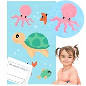 Okrycia kąpielowe dla dzieci - RĘCZNIK DO RĄK 30x50 CM PRZEDSZKOLA ŻŁOBKA DLA DZIECI BUZI MAŁY BAWEŁNA - miniaturka - grafika 1