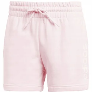 Spodenki damskie adidas Essentials Linear French Terry różowe IC6877 S - Spodenki damskie - miniaturka - grafika 1