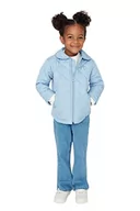 Płaszcze damskie - TRENDYOL Dziewczęce damskie regularne dwurzędowe Diamond Pattern materiał tkany kurtka zimowa płaszcz, niebieski, 7–8 Jahre - miniaturka - grafika 1