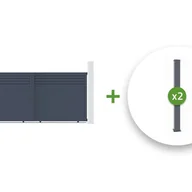 Bramy garażowe - Paczka brama przesuwna 4m CASANOOV CARPATIA 400C180 + 2 słupki EIFEL wys.190cm - miniaturka - grafika 1