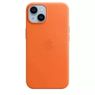 Pozostałe akcesoria do telefonów - Etui Apple Leather Case do iPhone 14 plecki ochronne na telefon Orange - miniaturka - grafika 1
