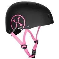 Kaski rowerowe - Kask NILS EXTREME MTW001-1 Czarno-różowy ( M) - miniaturka - grafika 1