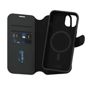 Etui i futerały do telefonów - Etui PANZERGLASS Care Feature Tango 2in1 Wallet do Apple iPhone 15 Czarny - miniaturka - grafika 1