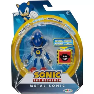 SONIC THE HEDGEHOG JAKKS PACIFIC RUCHOMA FIGURKA METAL SONIC + TRAP SPRING - Figurki dla dzieci - miniaturka - grafika 1