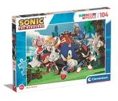 Pozostałe książki - Puzzle 104 super kolor Sonic 27159 - miniaturka - grafika 1