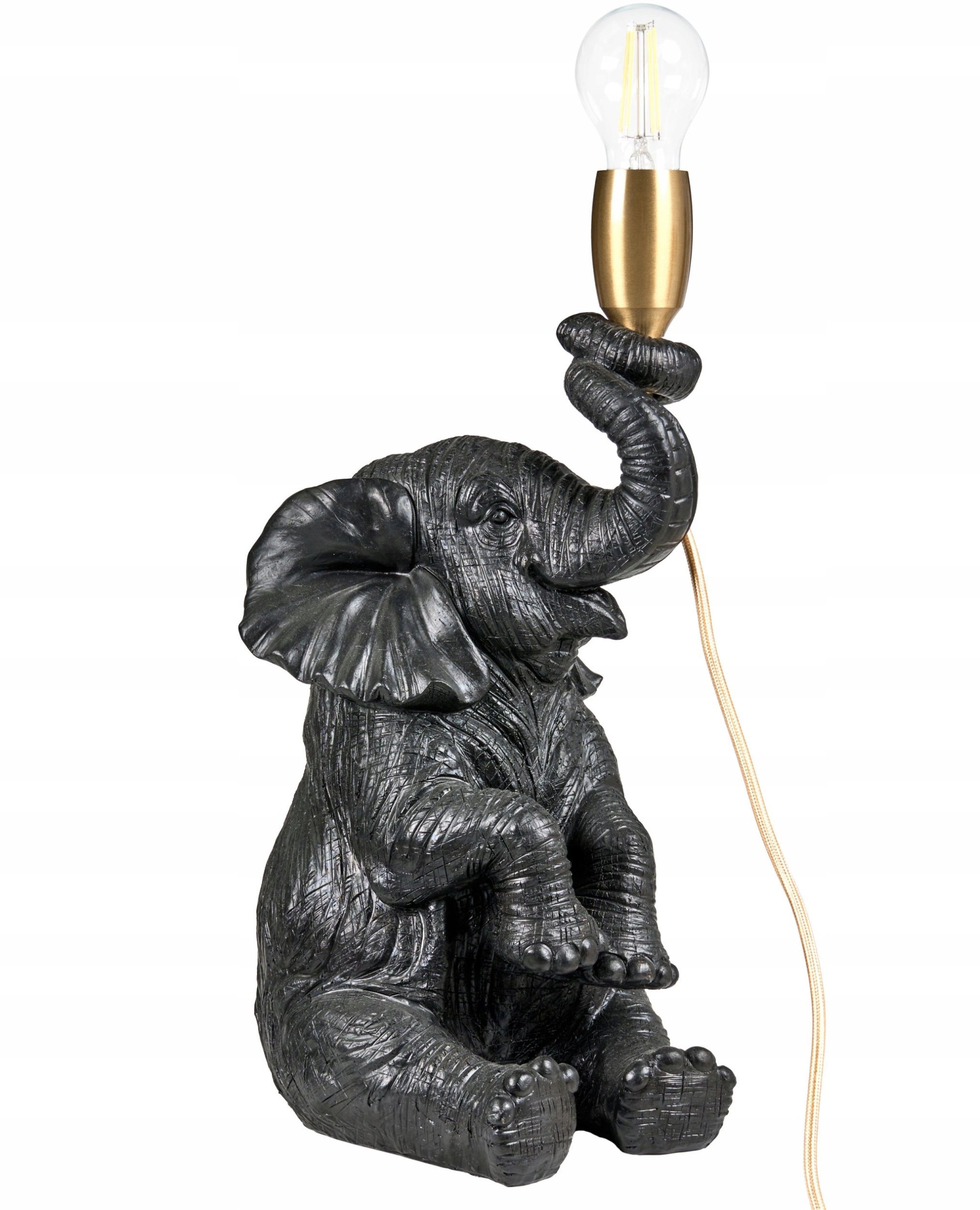 Lampa stołowa Słoń FORTUNA Czarny