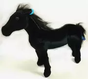 Maskotki i pluszaki - Koń czarny 55cm Dubi - miniaturka - grafika 1