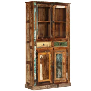 vidaXL Kredens z drewna odzyskanego, 95 x 39 x 185 cm vidaXL - Kredensy - miniaturka - grafika 1
