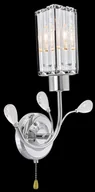 Lampy ścienne - ELEM Elegancki chromowany kinkiet z włącznikiem 8271/1 8C z serii GRACJA - miniaturka - grafika 1