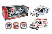 Samochody i pojazdy dla dzieci - Zestaw Aut Miejskich - Policja I Ambulans, Artyk - miniaturka - grafika 1