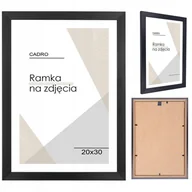Ramki na zdjęcia - Ramka na zdjęcia 20x30 ramka 20x30 ramki na zdjęcie czarna MDF foto rama - miniaturka - grafika 1