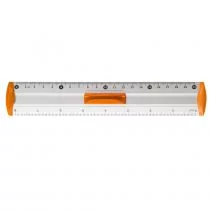 TETIS Linijka aluminiowa 20cm pomarańczowa BL040-PB - Linijki, ekierki - miniaturka - grafika 2