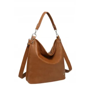 Pojemna Torebka Damska Shopper na Ramię Brązowa LUIGISANTO V-28 Camel - Torebki damskie Pojemna Torebka Damska Shopper na Ramię Brązowa LUIGISANTO V-28 Camel - Torebki damskie - miniaturka - grafika 1