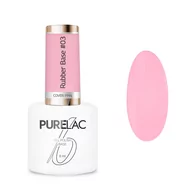 Lakiery hybrydowe - Purelac, Baza Kauczukowa, Rubber Base, #03 Cover Pink, 6 ml - miniaturka - grafika 1