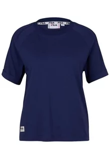 Koszulki i topy damskie - Fila Damska koszulka Tomar Pintuck, Średniowieczny niebieski, XL - grafika 1