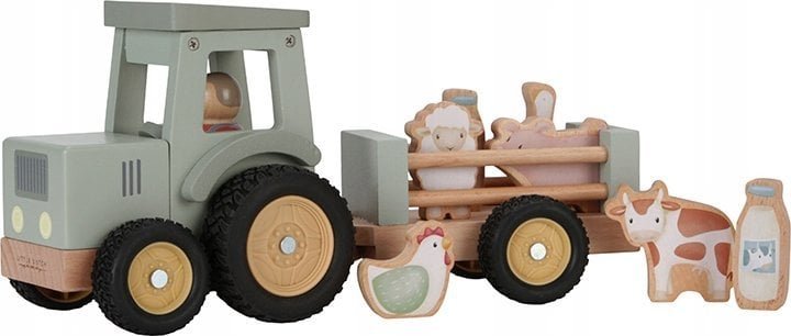 Little Dutch Little Farm, Tractor, Little Farm, 1.5 yrs, Wood, Multicolour