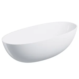 OMNIRES SHELL175WWBP SHELL M+ wanna wolnostojąca, 175x78 cm, z syfonem biały połysk - Wanny - miniaturka - grafika 1