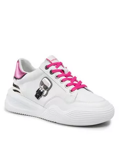 Sneakersy damskie - KARL LAGERFELD Sneakersy KL62830 Biały - grafika 1