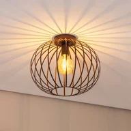 Lampy sufitowe - Lampa sufitowa Cruce Argon, możliwość ściemniania, brązowy / rdzawy, salon / jadalnia, metal - miniaturka - grafika 1