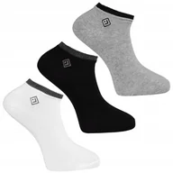 Skarpetki męskie - Skarpety Stopki MORAJ Niskie Skarpetki Męskie Klasyczne z Haftem 3pak 43-45 - miniaturka - grafika 1