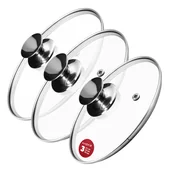 Pokrywki - Zestaw pokryw żaroodpornych Salerno 22,26,30 cm - miniaturka - grafika 1