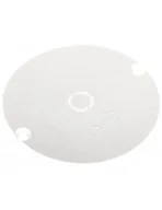 Puszki elektryczne i akcesoria - Simet Pokrywa puszki zlicowana przykręcana 60mm biała do puszek PV 60K i PV 60D) PL 60 37107006 10szt. - miniaturka - grafika 1