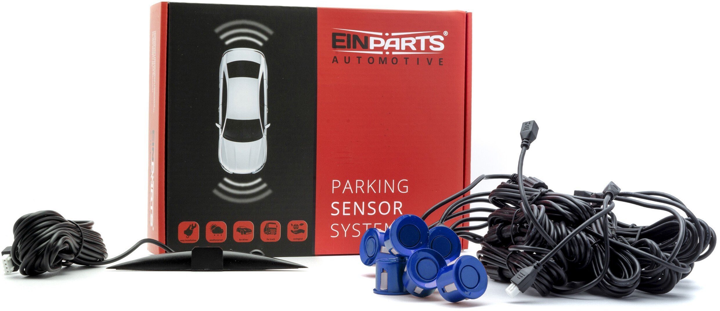 Einparts Automotive EINPARTS CZUJNIK PARKOWANIA PDC DO AUT 8 SENSORÓW UNIWERSALNY MONTAŻ PRZÓD
