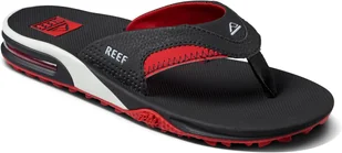 japonki męskie REEF REEF FANNING PREGAME BLACK/RED - Klapki i japonki męskie - miniaturka - grafika 1