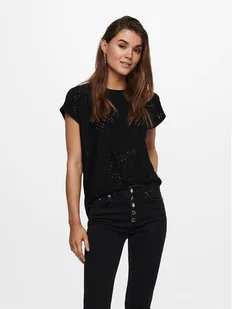 ONLY Bluzka Smilla 15231005 Czarny Regular Fit - Bluzki damskie - miniaturka - grafika 1