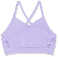 Biustonosze - Nike dziewczęcy G Nike bezszwowy suchy biustonosz sportowy Purple Agate/(White) L - miniaturka - grafika 1