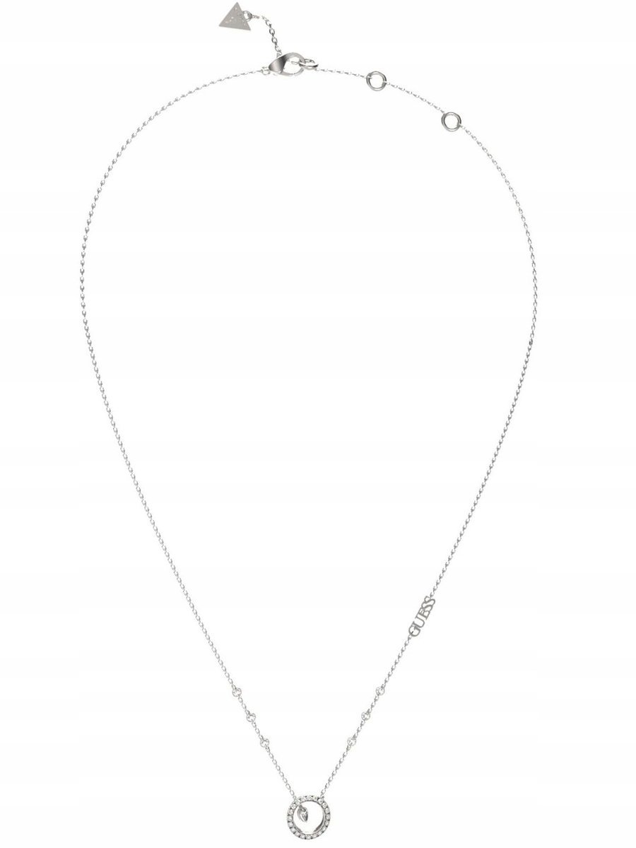 Guess Tiny Dancer srebrny naszyjnik z kryształkami JUBN04657JW