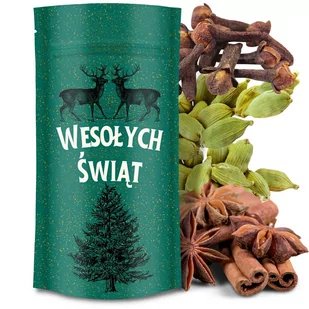 Zestaw przypraw do grzańca anyż goździki cynamon kardamon w torebce prezent na święta 50 g - Przyprawy i zioła sypkie - miniaturka - grafika 1