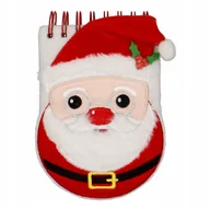 Przybory szkolne - Magicznym notatnik Świętego Mikołaja - idealny towarzysz zimowych inspiracji! Uwiecznij swoje myśli w przytulnym, pluszowym stylu. - miniaturka - grafika 1