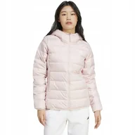 Kurtki damskie - Kurtka damska adidas Essentials Light Down Hooded jasny róż IX8931 M - miniaturka - grafika 1