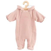 Kombinezony dla dzieci - Niemowlęcy Kombinezon Z Kapturem New Baby Frosty Pink 62 (3-6M) - miniaturka - grafika 1
