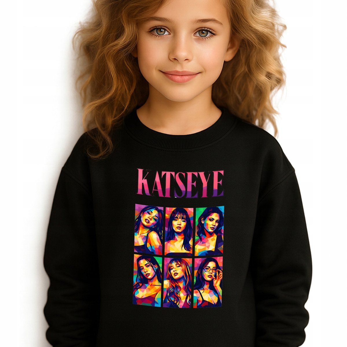 Bluza Dziecięca Czarna KATESYE ERA Muzyka K-pop Idolki Prezent - 140 cm Wz