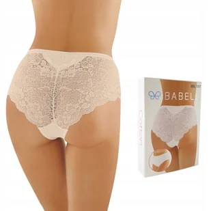 Babell 117 Figi damskie Bawełniane Beżowy S - Bielizna nocna - miniaturka - grafika 1