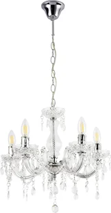 Kryształowy żyrandol żyrandol sufitowy lampa wisząca oprawa oświetleniowa biały [lux.pro] - Lampy sufitowe - miniaturka - grafika 1