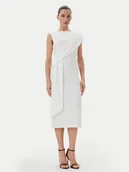 Sukienki - Rinascimento Sukienka koktajlowa CFC0019923002 Biały Regular Fit - miniaturka - grafika 1