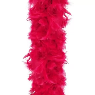 Boa z piór naturalnych 180 cm łańcuch na choinkę, ozdoba świąteczna czerwony - Oświetlenie świąteczne - miniaturka - grafika 1