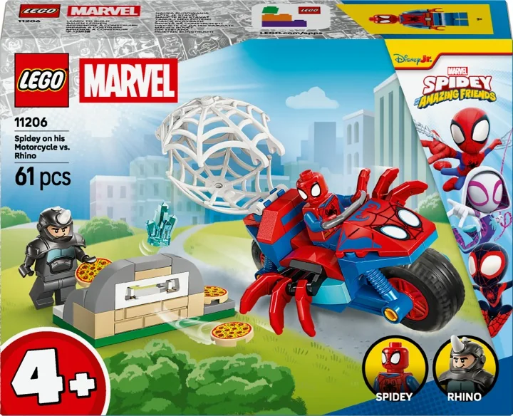 LEGO MARVEL SPIDEY NA MOTOCYKLU KONTRA RHINO 11206